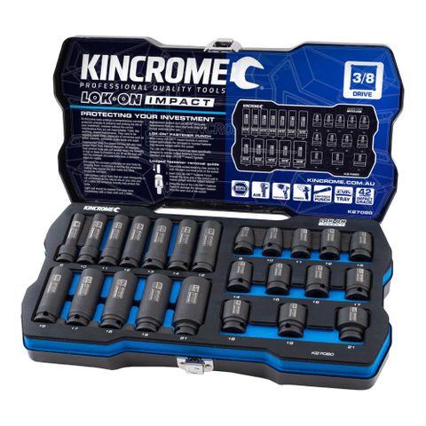 KINCROME - LOKON IMP 24P 3/8 STD&DEEP-MET
