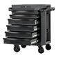 KINCROME - CONTOUR?� TOOL TROLLEY 6 DRAWER BLACK S