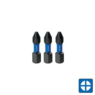 KINCROME - IMPACT BIT PH1 25MM 3 PCK