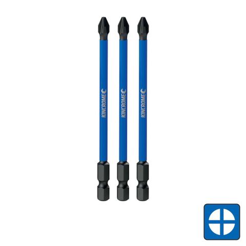 Kincrome - Impact Bit Ph2 100mm 3 Pck