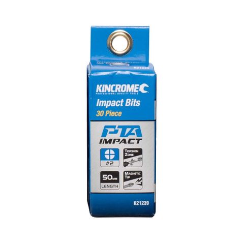 KINCROME - IMPACT BIT PH2 50MM 30 PCK
