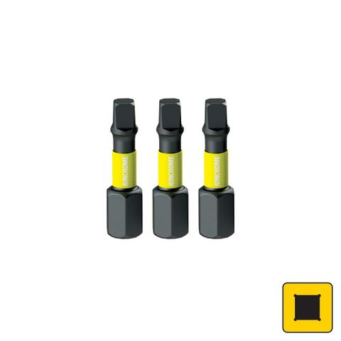 Kincrome - Impact Bit Sq2 25mm 3 Pck
