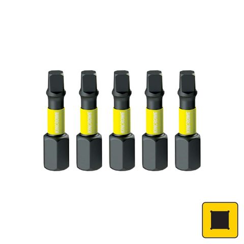 Kincrome - Impact Bit Sq2 25mm 5 Pck