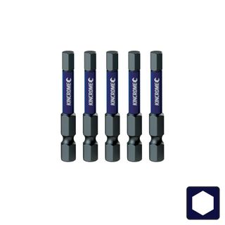 Kincrome - Impact Bit Hex 5mm 50mm 5 Pck