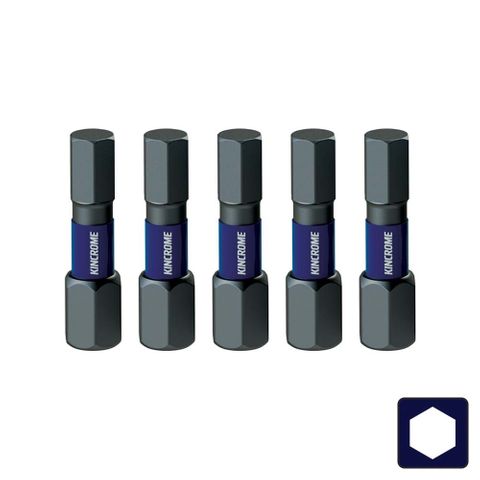 Kincrome - Impact Bit Hex 4mm 25mm 5 Pck