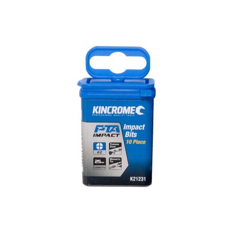 KINCROME - IMPACT BIT PH2 25MM 10 PCK