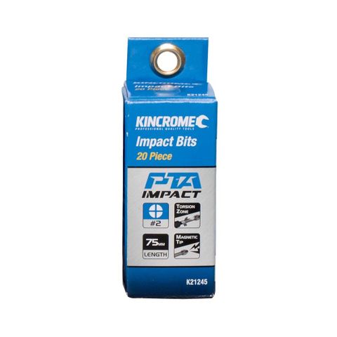 Kincrome - Impact Bit Ph2 75mm 20 Pck