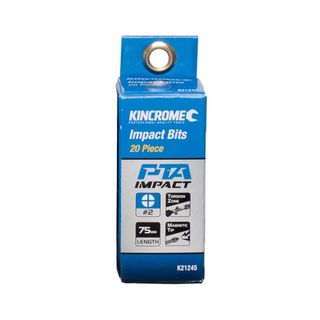 KINCROME - IMPACT BIT PH2 75MM 20 PCK
