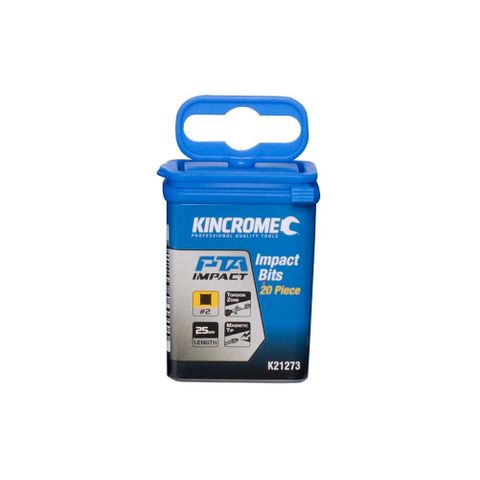 KINCROME - IMPACT BIT SQ2 25MM 20 PCK