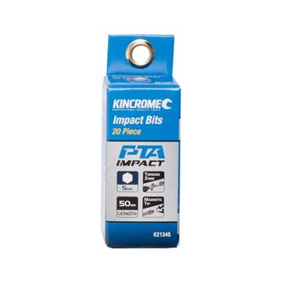 KINCROME - IMPACT BIT HEX 5MM 50MM 20 PCK