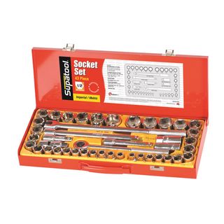 SUPATOOL - 43 PCE - 1/2 DR SOCKET SET