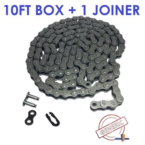 GENERIC ROLLER CHAIN 1 - 80H -1 ROW -10FT BOX