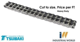 TSUBAKI ROLLER CHAIN 3/4 - 60H -2 ROW -PER FT CUT