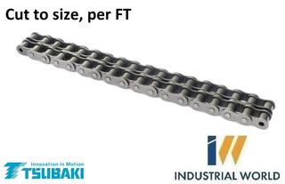 TSUBAKI ROLLER CHAIN 1-1/4- 20B -2 ROW -PER FT CUT