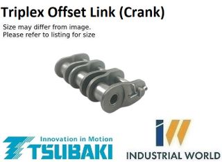 TSUBAKI ROLLER CHAIN 3/4- 12B -3 ROW -OFFSET LINK