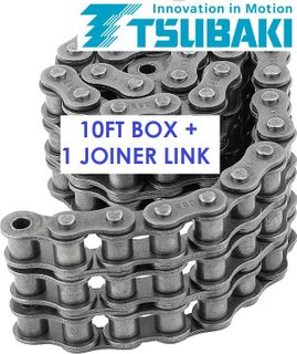TSUBAKI ROLLER CHAIN 5/8- 10B -3 ROW -10FT BOX
