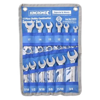 KINCROME - STUBBY COMBINATION SPANNER SET