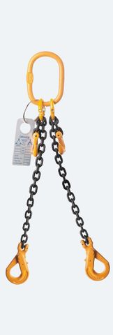 3500kg 8mm X 1MTR TWO LEG CHAIN SLING WITH