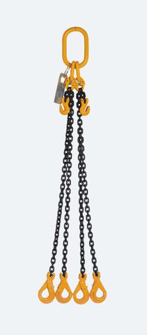 2600kg 7mm X 5MTR FOUR LEG CHAIN SLING WITH