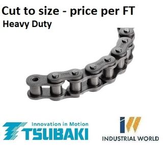 TSUBAKI ROLLER CHAIN 3/4 - 60H -1 ROW -PER FT CUT