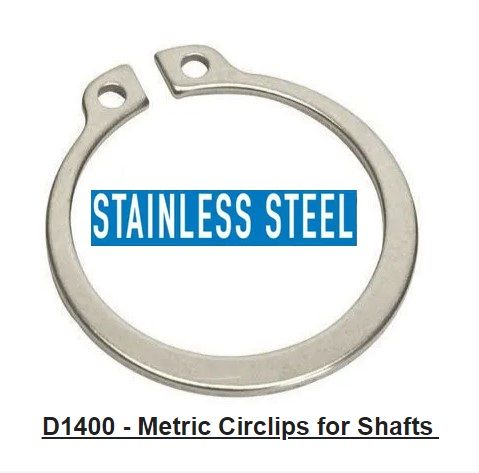 Stainless Steel External Circlip D1400-0300