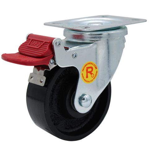 Richmond - 300 Series Plate Swivel Brake Castor