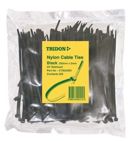 Tridon - Cable Tie Black 250 x 5mm