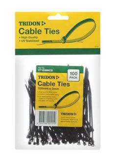 Tridon - Cable Tie Black 200 x 5mm