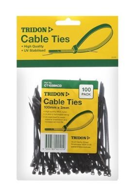 Tridon - Cable Tie Black 150 x 4mm