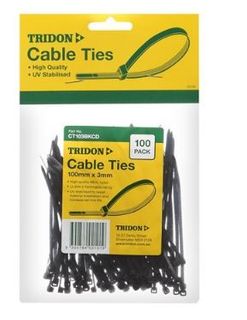 Tridon - Cable Tie Black 100 x 3mm