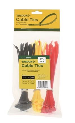 Tridon - Cable Tie Assortment Colour 200 x 4.8mm