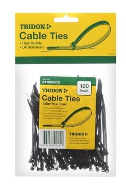 Tridon - Cable Tie Black 300 x 5mm