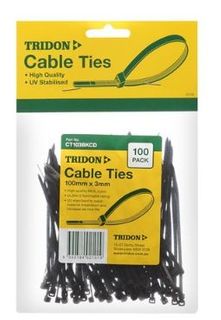 Tridon - Cable Tie Black 400 x 8mm
