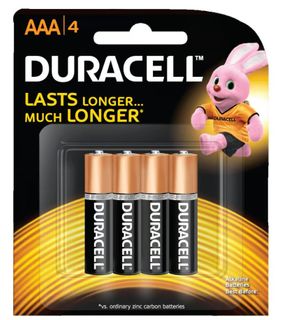 Duracell Coppertop AAA4