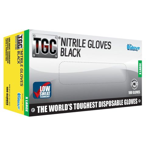 Gloves nitrile black XXLARGE