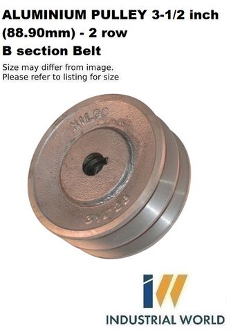 ALUMINIUM PULLEY 3-1/2 inch (88.90mm) - 2 row