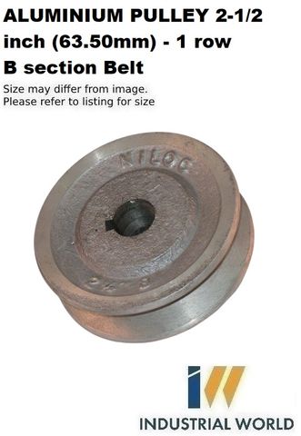 ALUMINIUM PULLEY 2-1/2 inch (63.50mm) - 1 row