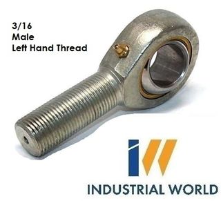 MALE IMPERIAL LEFT HAND ROD END 3/16 INCH