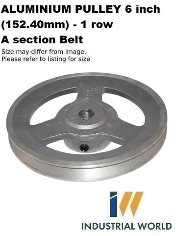 ALUMINIUM PULLEY 6 inch (152.40mm) - 1 row