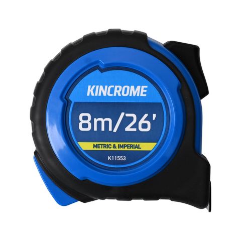 Kincrome - 8M/26Ft Tape Measure - Met/Imp