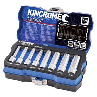Kincrome - Lok-On Socket Set 8 Pc 1/4 In Dr - Imp