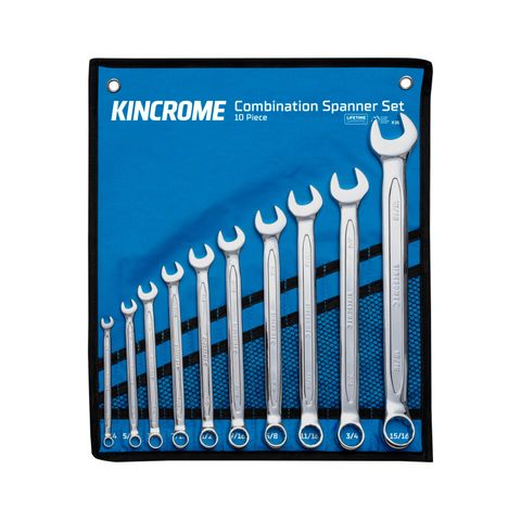 Kincrome - Combination Spanner Set 10 Pc Imperial