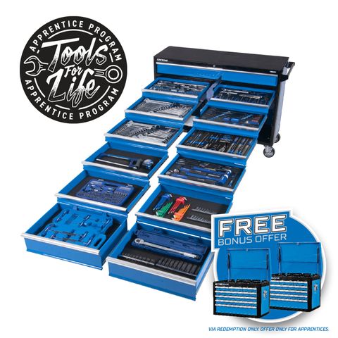 Kincrome - Evolution Trolley Tool Kit 492 Pc Blue