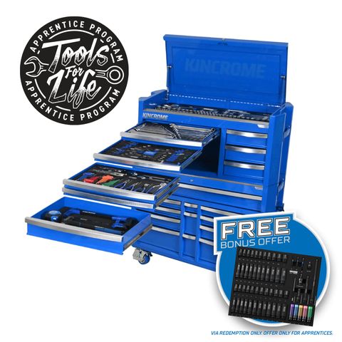 Kincrome - Contour Chest Tool Kit 332 Piece Blue