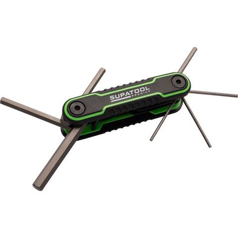 Supatool - Folding Hex Key Set 9 Piece Imperial