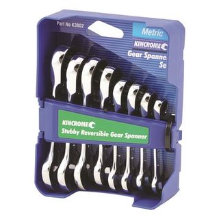 KINCROME - STUBBY REVERSIBLE GEAR SPANNER SET