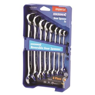 Kincrome - Reversible Gear Spanner Set 8 Piece