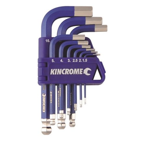 Kincrome - Ball Point Hex Key & Wrench Set