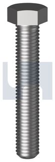 Hex Set Screw - M20x40 Zinc Plated (Box=25)