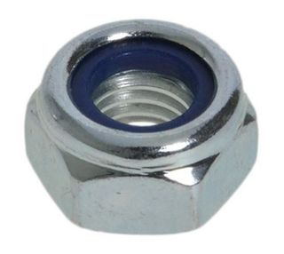 M06 Nyloc Hex Nut  Class 8 Zinc Plated